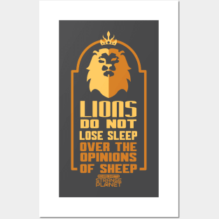 Lions Do Not Lose Sleep Posters and Art